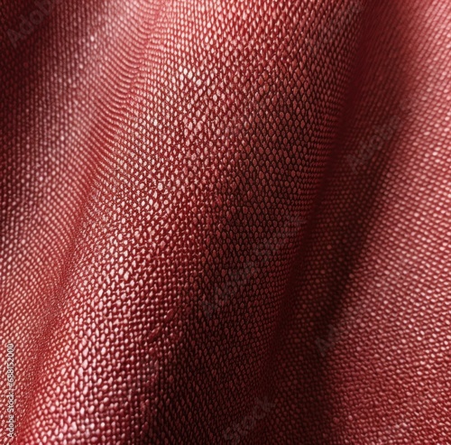 close up of a red velvet fabric,