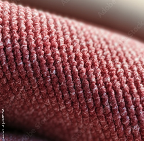 close up of a red velvet fabric,