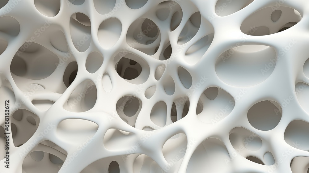 Layers of white-spotted material in a 3D render Layers of white-spotted material in a 3D render