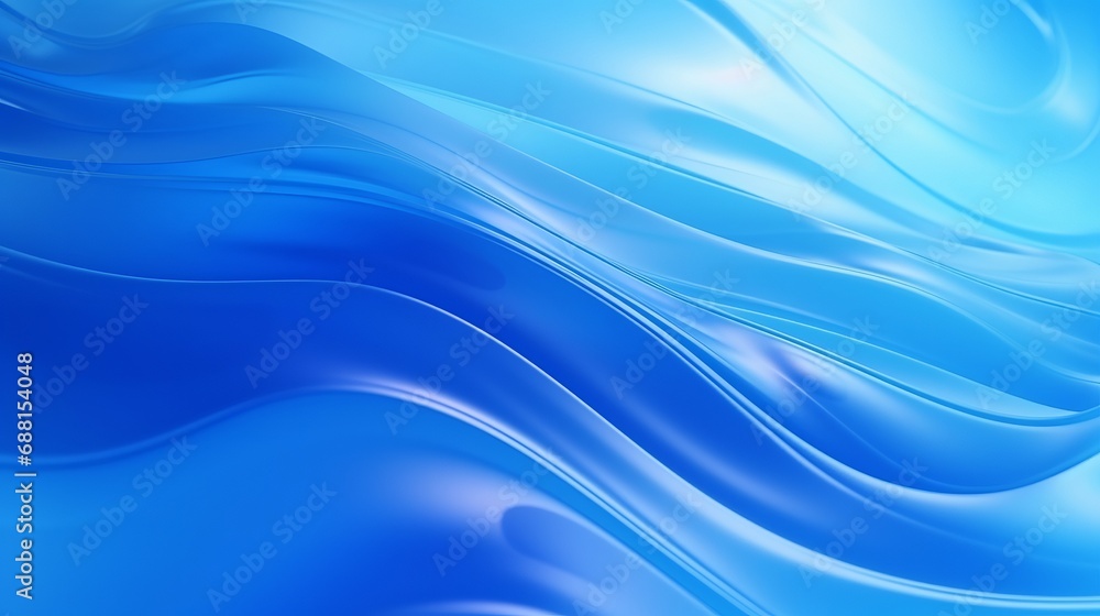 Fototapeta premium Abstract Blue Liquid Gradient Background with Noise