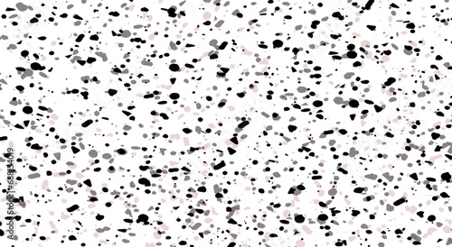 terrazzo effect. vector eggshell texture. coal, ink and watercolor splashes