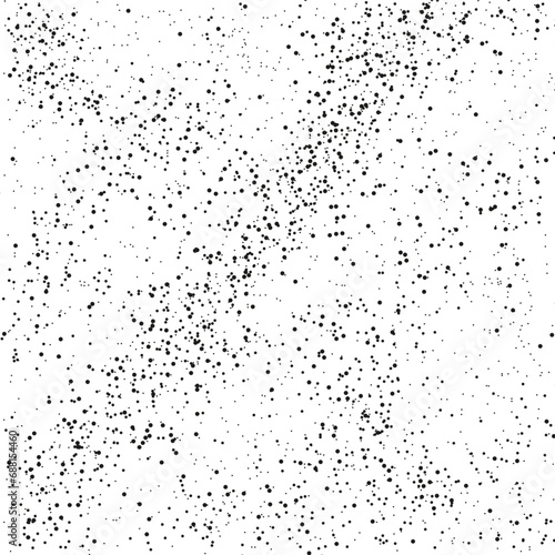 Distressed black grain texture on white.