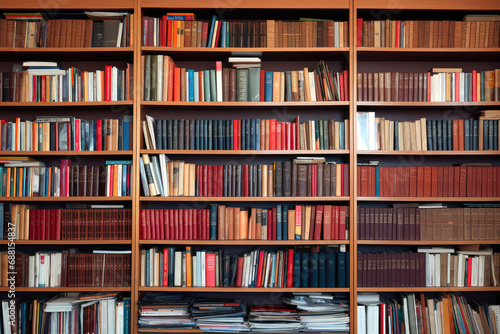 Books. Domestic luxury bookstore. Elegant house with many books  very well decorated.