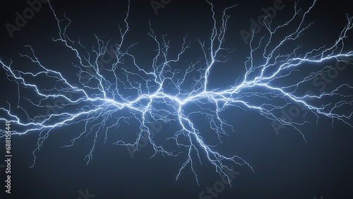 lightning in the night sky lightning  A black background with white, blue, and green mathematical formulas and symbols  photo