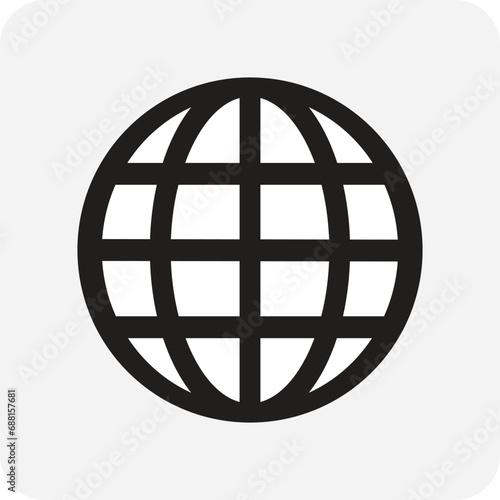 Website or internet vector icon for apps