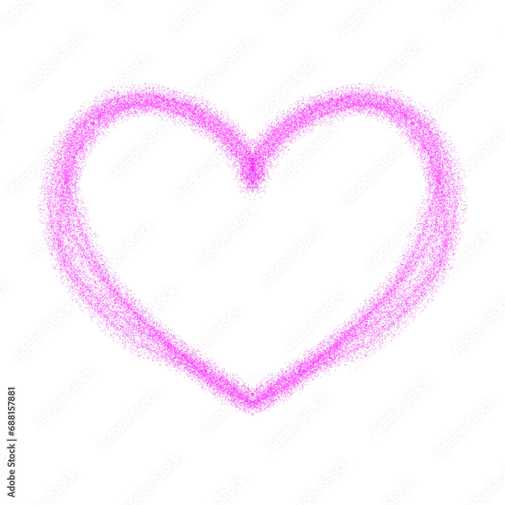 pink heart made of paper