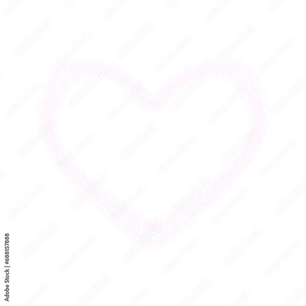 Baby pink heart isolated on white Baby pink heart isolated on white