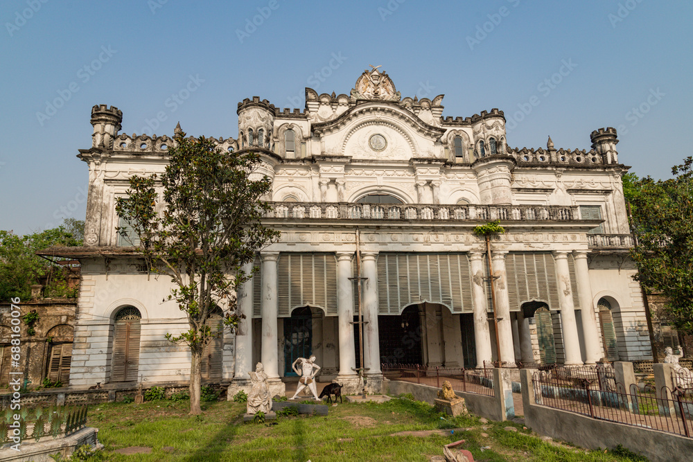 The exterior facade of the Wasif Ali Manzil, built by Nawab Wasif Ali Mirza Khan and the erstwhile residence of the Nawab