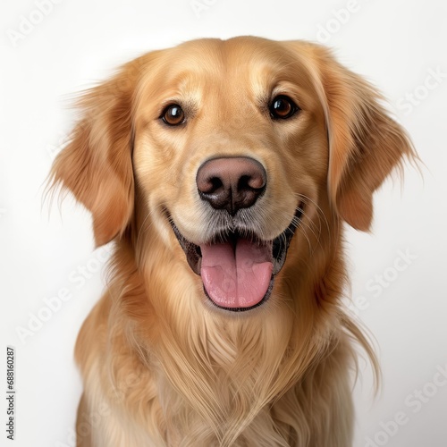 Ultra-Realistic Golden Retriever Portrait with Canon EOS 5D Mark IV and 50mm Lens