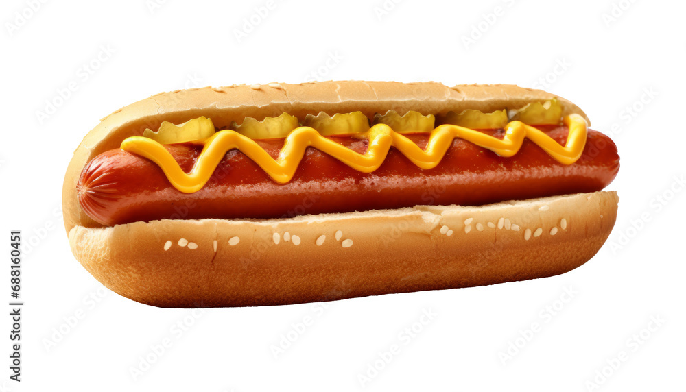 delicious hotdog , floating in air on transparent background delicious hotdog , floating in air on transparent background