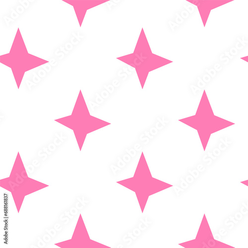 Seamless pattern with four pointed stars.