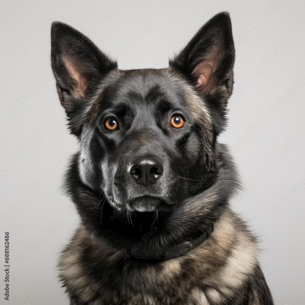 Norwegian Elkhound Portrait Captured with Nikon D850 and 50mm Prime Lens
