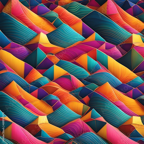 colorful asymmetrical pattern photo