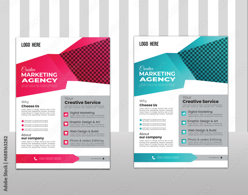 Corporate Business flyer design template