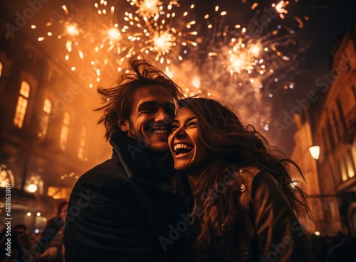 fireworks and new year's eve,