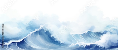 ocean free watercolour art © olegganko