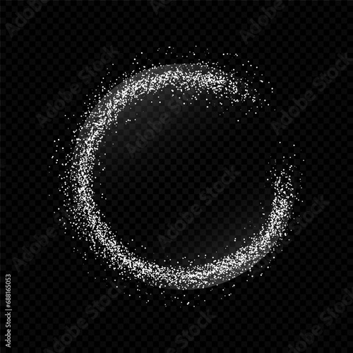 White sugar round frame.