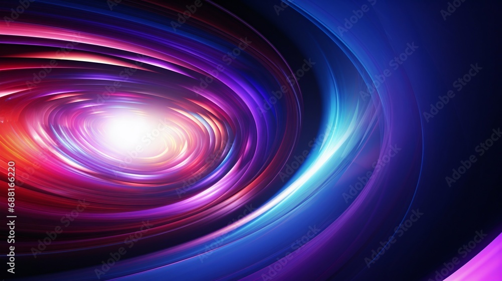 Abstract Light Swirl Tunnel in Vivid Colors. Generative ai Abstract Light Swirl Tunnel in Vivid Colors. Generative ai