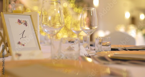 Luxury Decorated Table Before Party Event