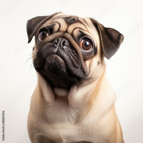 Pug Portrait  Ultra-Realistic Nikon D850 Capture with 50mm Prime Lens