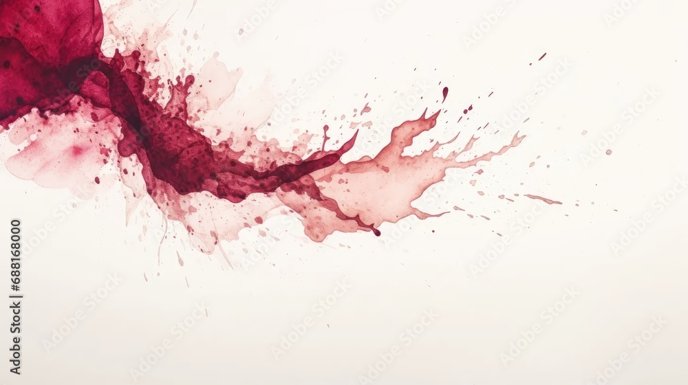 realistic red wine stain isolated on a crisp white background, featuring watercolor grunge brush details. Perfect for adding a touch of artistic elegance to wine-related promotions and designs realistic red wine stain isolated on a crisp white background, featuring watercolor grunge brush details. Perfect for adding a touch of artistic elegance to wine-related promotions and designs