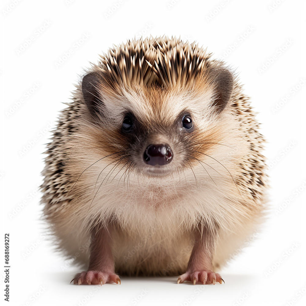 Obraz premium hedgehog isolated on white background
