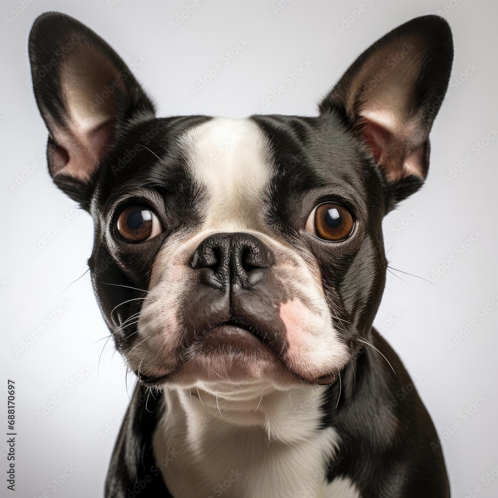 Boston Terrier Portrait: Ultra-Realistic Capture with Nikon D850