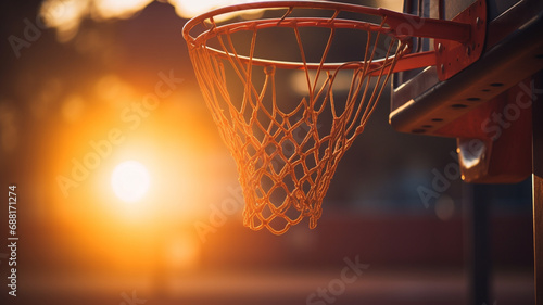 close up of basketball ball with copy space © Vahagn