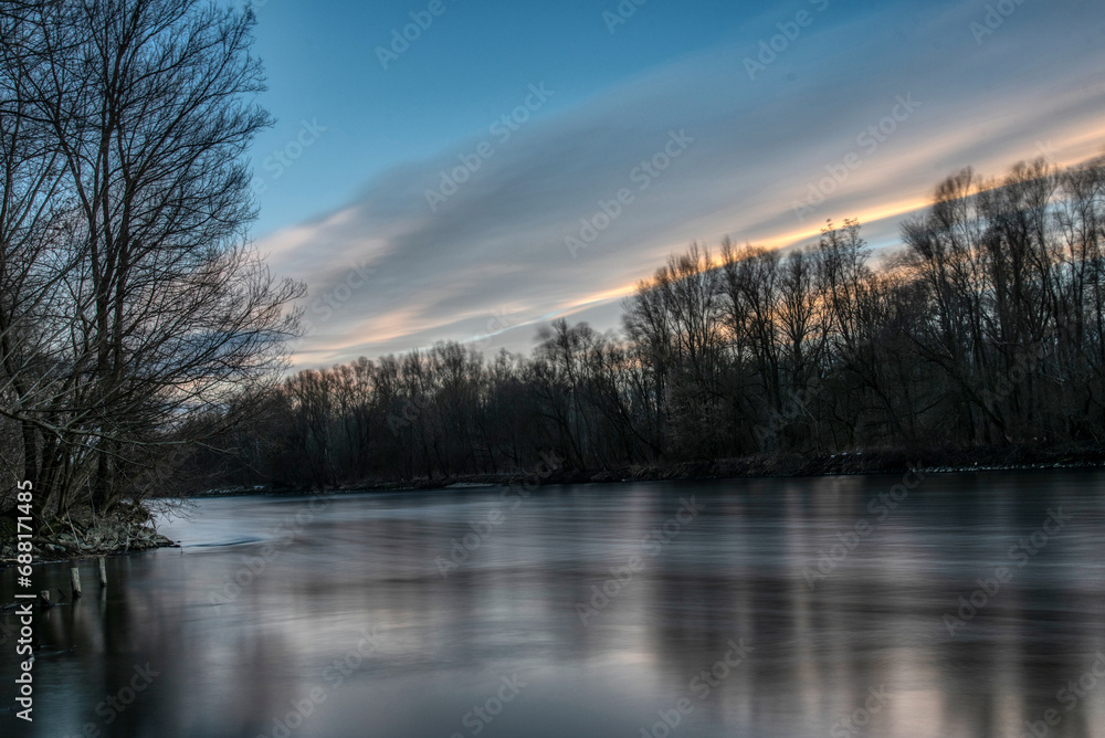 Fototapeta premium Otok ljubezni - Island of love near Mura River