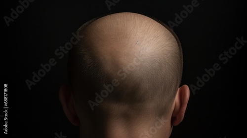 Receding Hairline leading to Partial or Complete Baldness.
