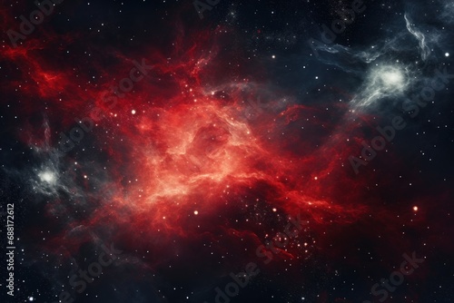 red and white stars in space 