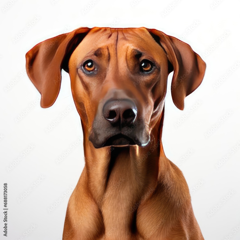 Rhodesian Ridgeback Portrait: Ultra-Realistic DSLR Photography with 50mm Prime Lens