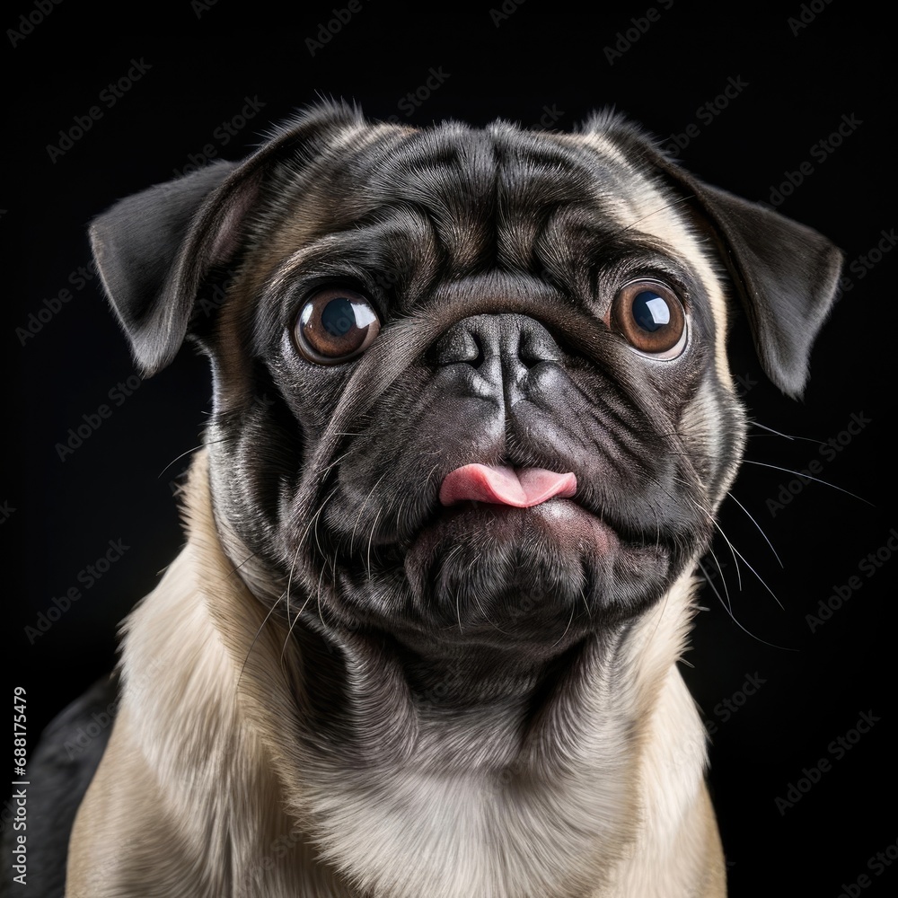 Ultra-Realistic Pug Portrait with Nikon D750 and 50mm Prime Lens