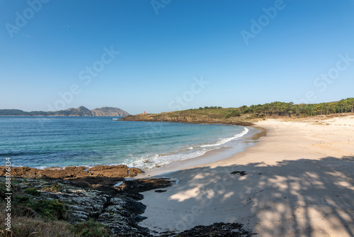 Playa de Melide  en Cangas do Morrazo  Galicia  Espa  a 