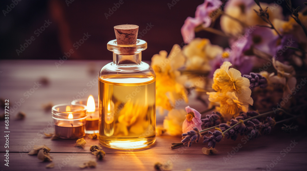 essential oil with flowers essential oil with flowers