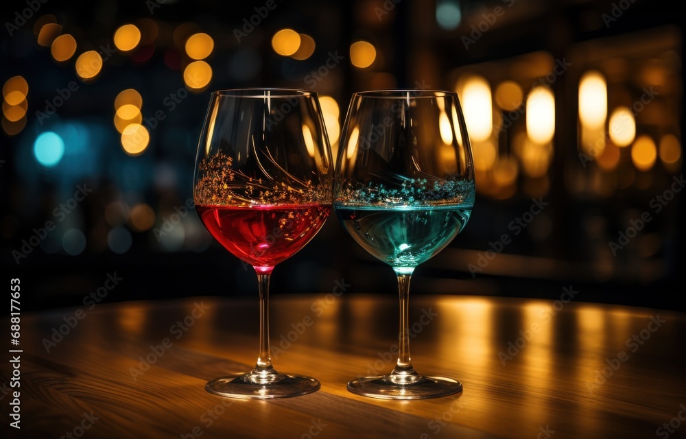 two people are toasting with glasses and food while holding bottle of wine two people are toasting with glasses and food while holding bottle of wine