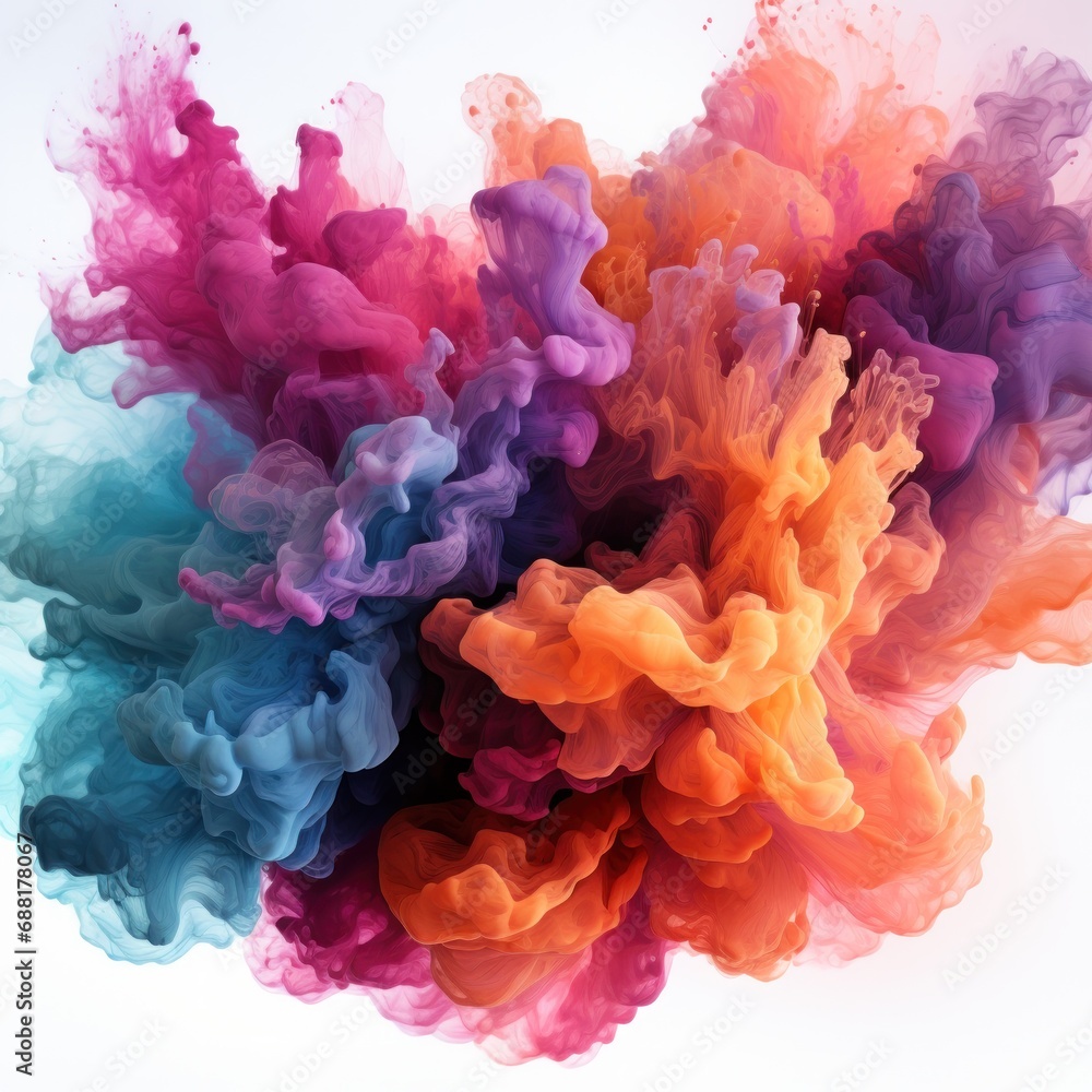 Obraz premium watercolor splotch splatter of water isolated