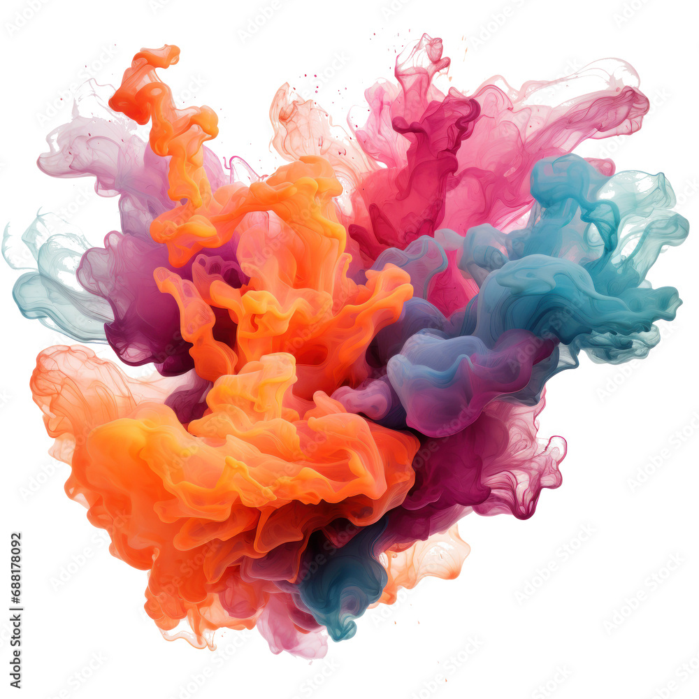 Obraz premium watercolor splotch splatter of water isolated