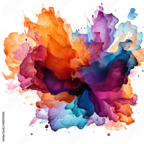 watercolor splotch splatter of water isolated