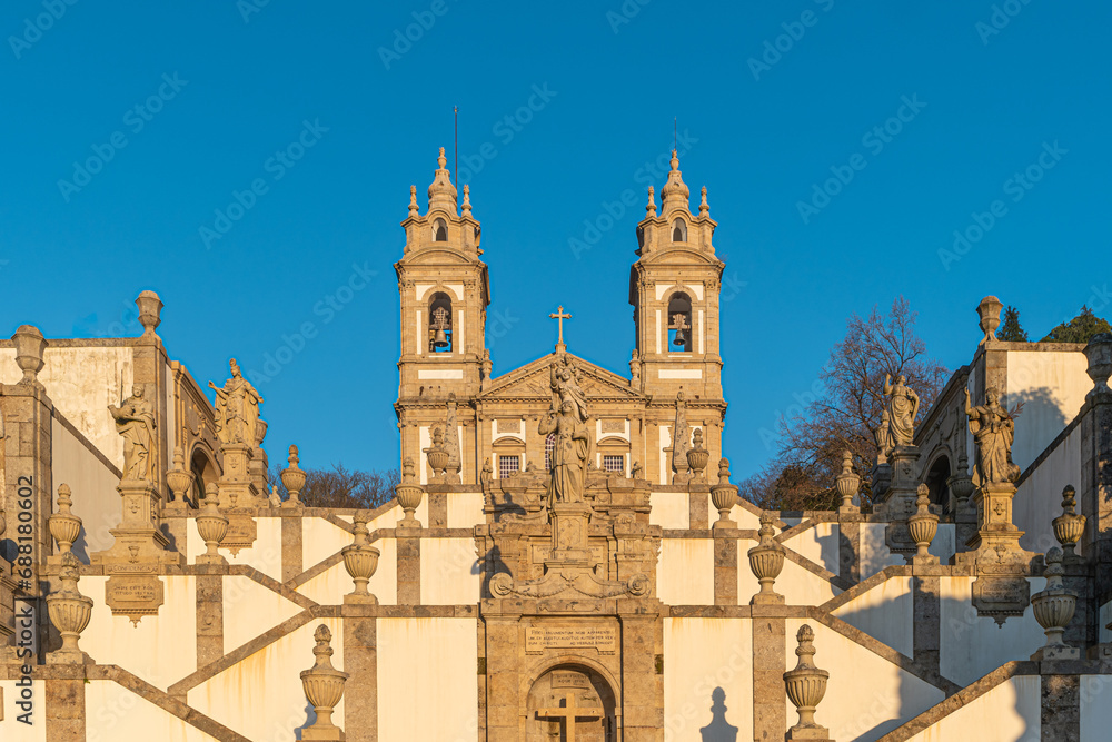 Sanctuary of Bom Jesus do Monte (also known as Sanctuary of Bom Jesus de Braga) is located in Tenoes parish, in the city, county and district of Braga, Portugal.