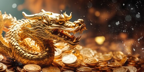 Happy new year 2024 year of the dragon. chinese new year of the dragon