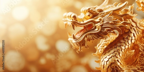 Happy new year 2024 year of the dragon. chinese new year of the dragon © megavectors