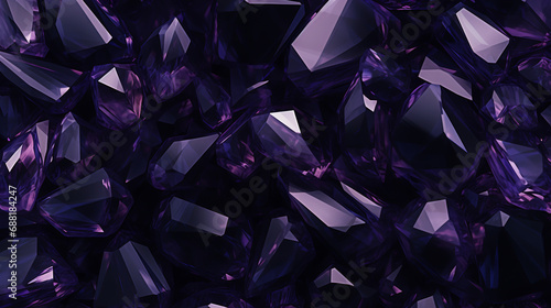 abstract polygonal wallpaper made of crystals and complex faceted background texture. ai generative