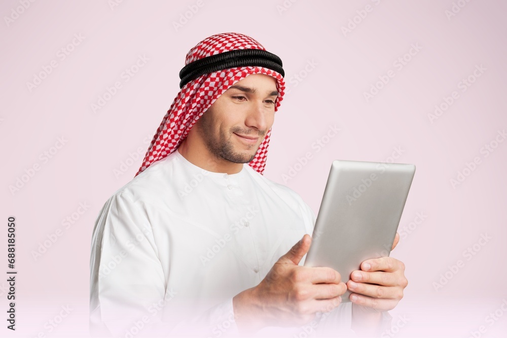 Arab man wearing traditional clothes Arab man wearing traditional clothes