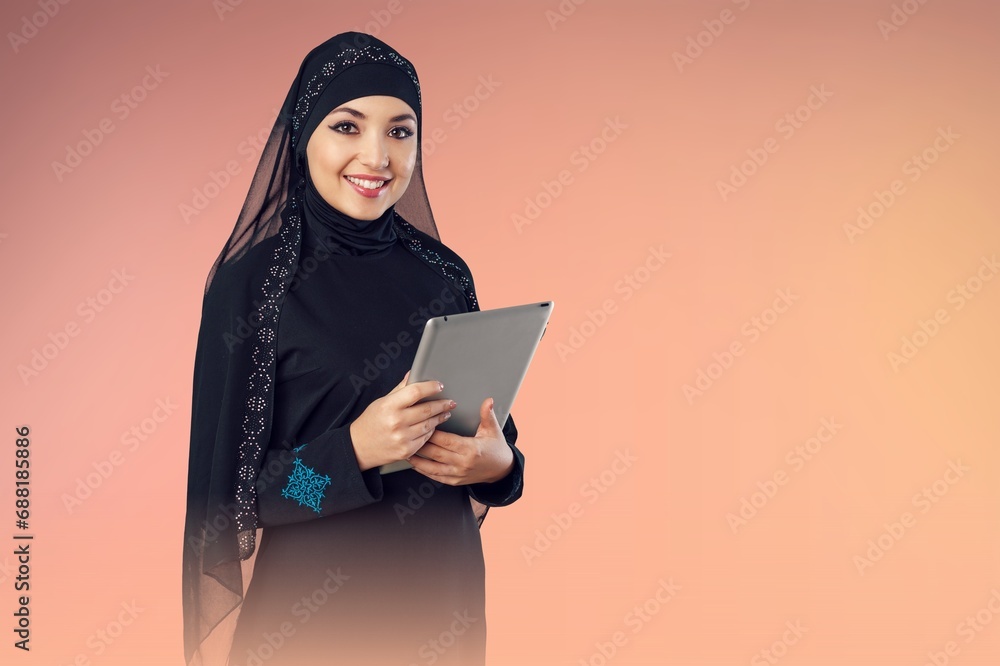 Arab woman wearing traditional clothes Arab woman wearing traditional clothes
