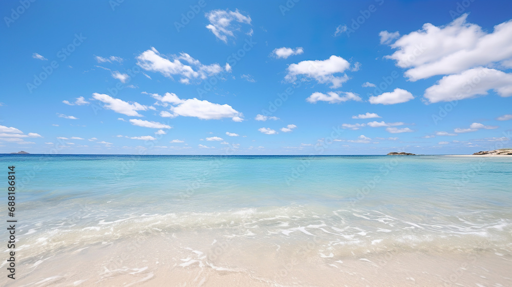 Obraz premium beach with sky. Generative Ai