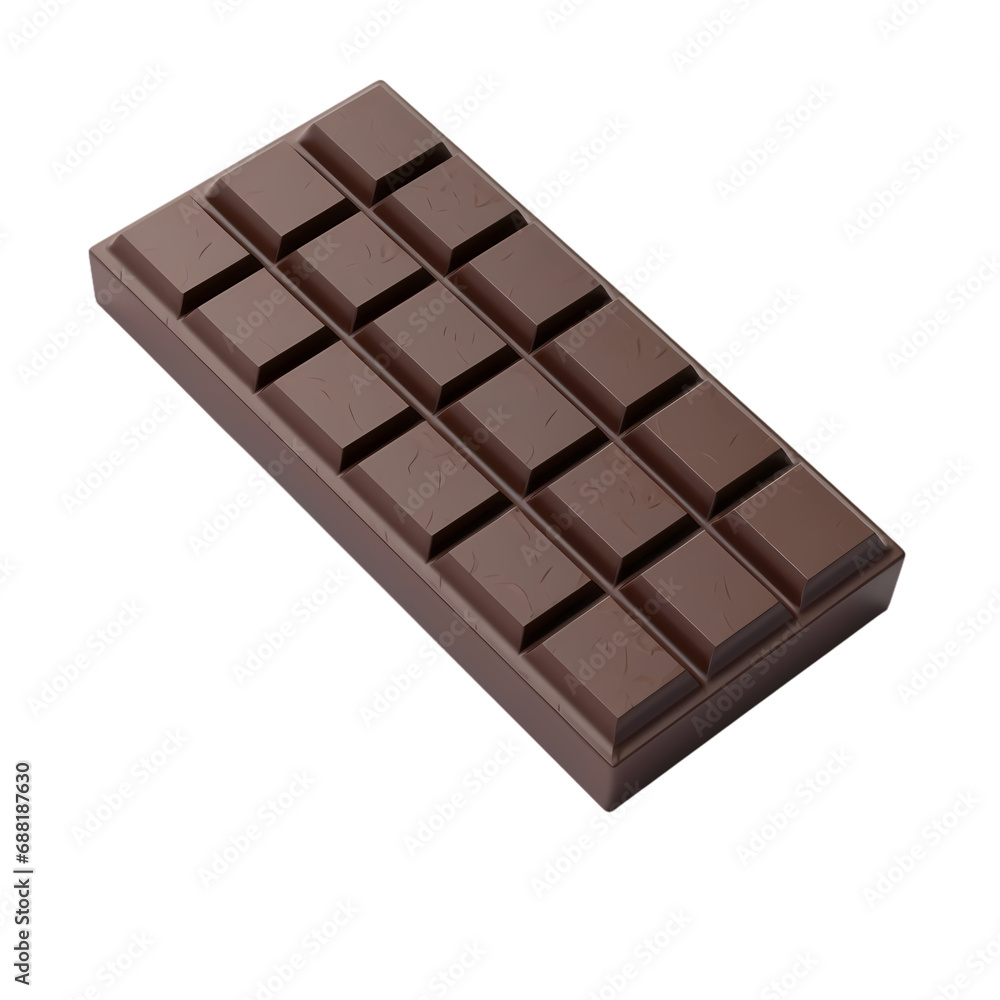 Chocolate isolated on transparent background Chocolate isolated on transparent background
