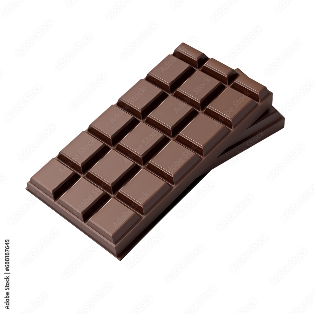 Chocolate isolated on transparent background Chocolate isolated on transparent background