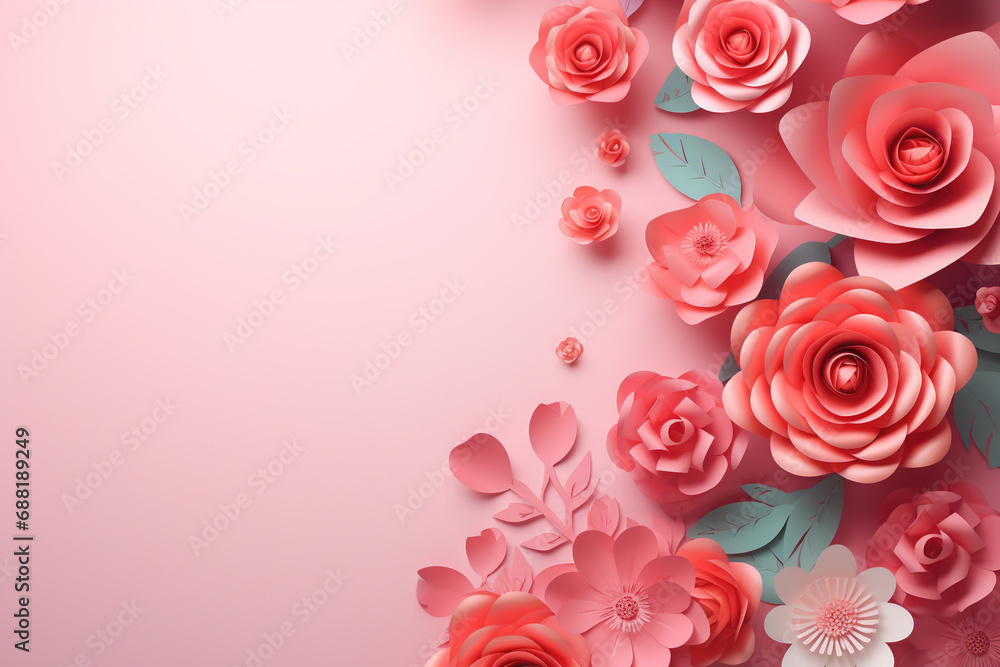 pink roses background, copy space pink roses background, copy space