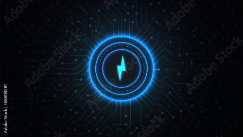 Energy and power banner vector